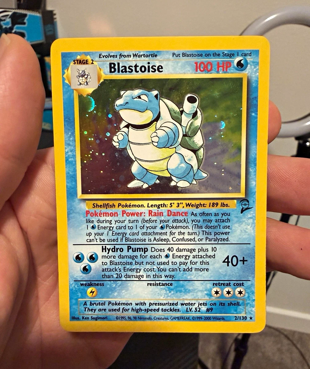 are base set 2 cards rare Blastoise - - Holo Base Set 2 -- Pokemon