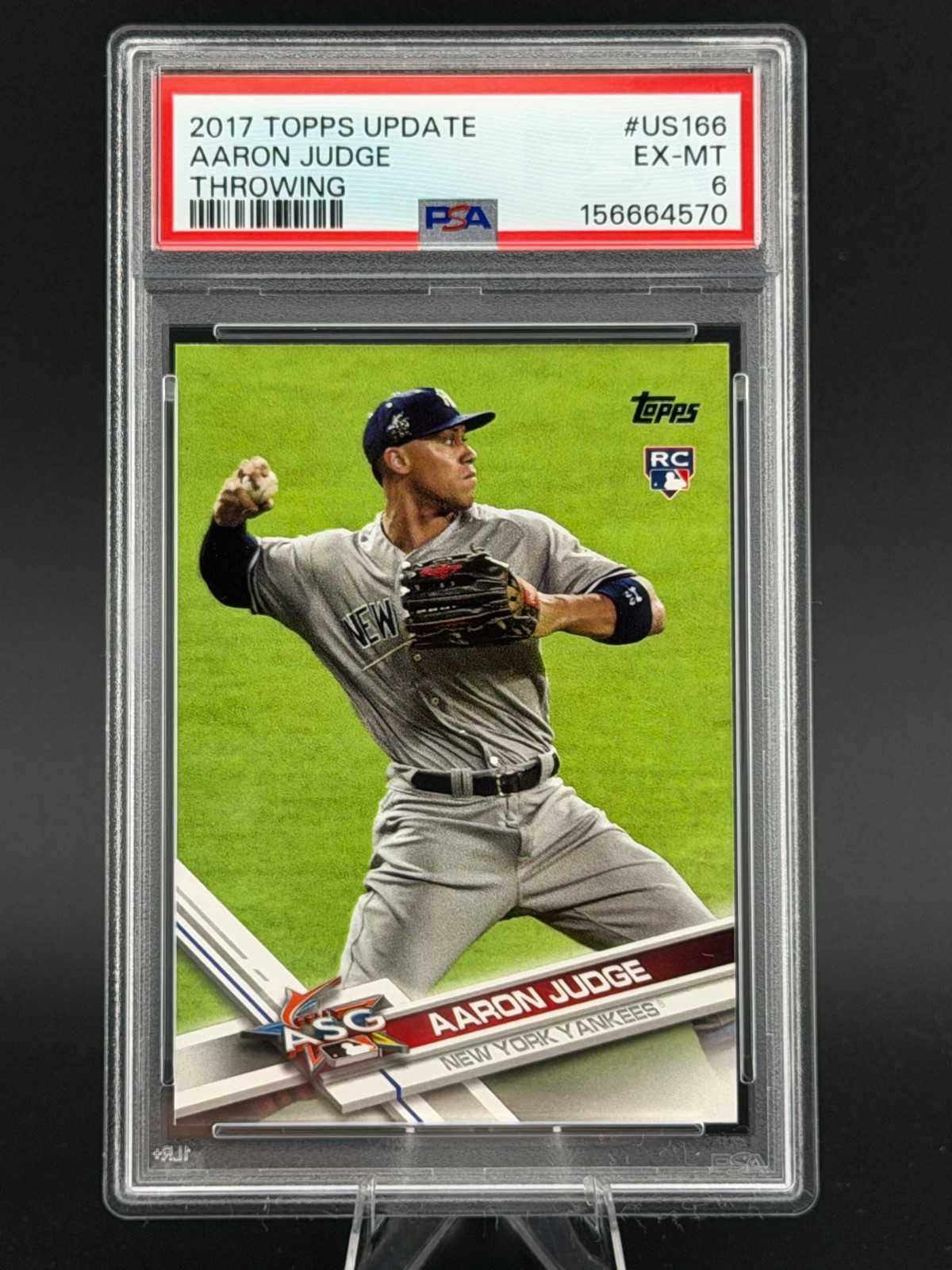 2017 Topps - Yankees - Aaron Judge [Throwing] #US166 - PSA 6 EX-MT