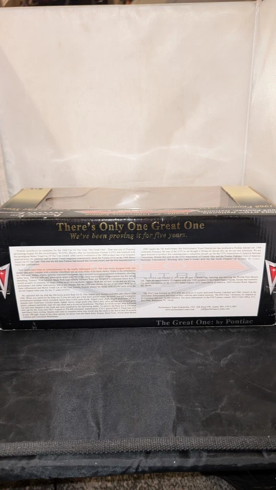 1968 Pontiac GTO Performance Years Enterprises RC2 Diecast 1:18 Car - Yellow - Image 3 of 4