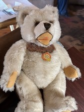 RARE STEIFF COSY TEDDY BEAR 5WAY FULLY JOINTED 30CM 11" White Look