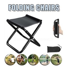 Portable Outdoor Folding Stool Camping Fishing Picnic Chair Seat Hiking UK