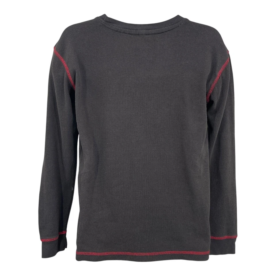 Sons Of Anarchy Thermal Shirt Men Grim Reaper Skull Distressed Red Stitch Size M - Image 2 of 4