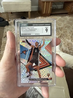 2023-24 Topps Finest - Uncommon Victor Wembanyama #197 Checkerboard Refractor...