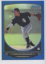 2013 Bowman Prospects Chrome Blue Refractor Yolmer Sanchez (Carlos on Card) 6ks