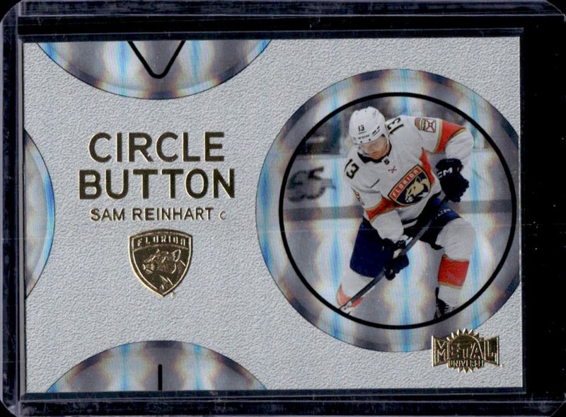 2025-26 Skybox Metal Universe Sam Reinhart Circle Button #CB-6 Panthers
