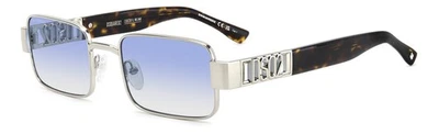 Dsquared2 Sonnenbrille D2 0156/S  010/ST Palladium hellblau Herren  - Bild 1 von 3
