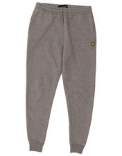 LYLE & SCOTT Mens Tracksuit Trousers Joggers Small  Grey Cotton AN33