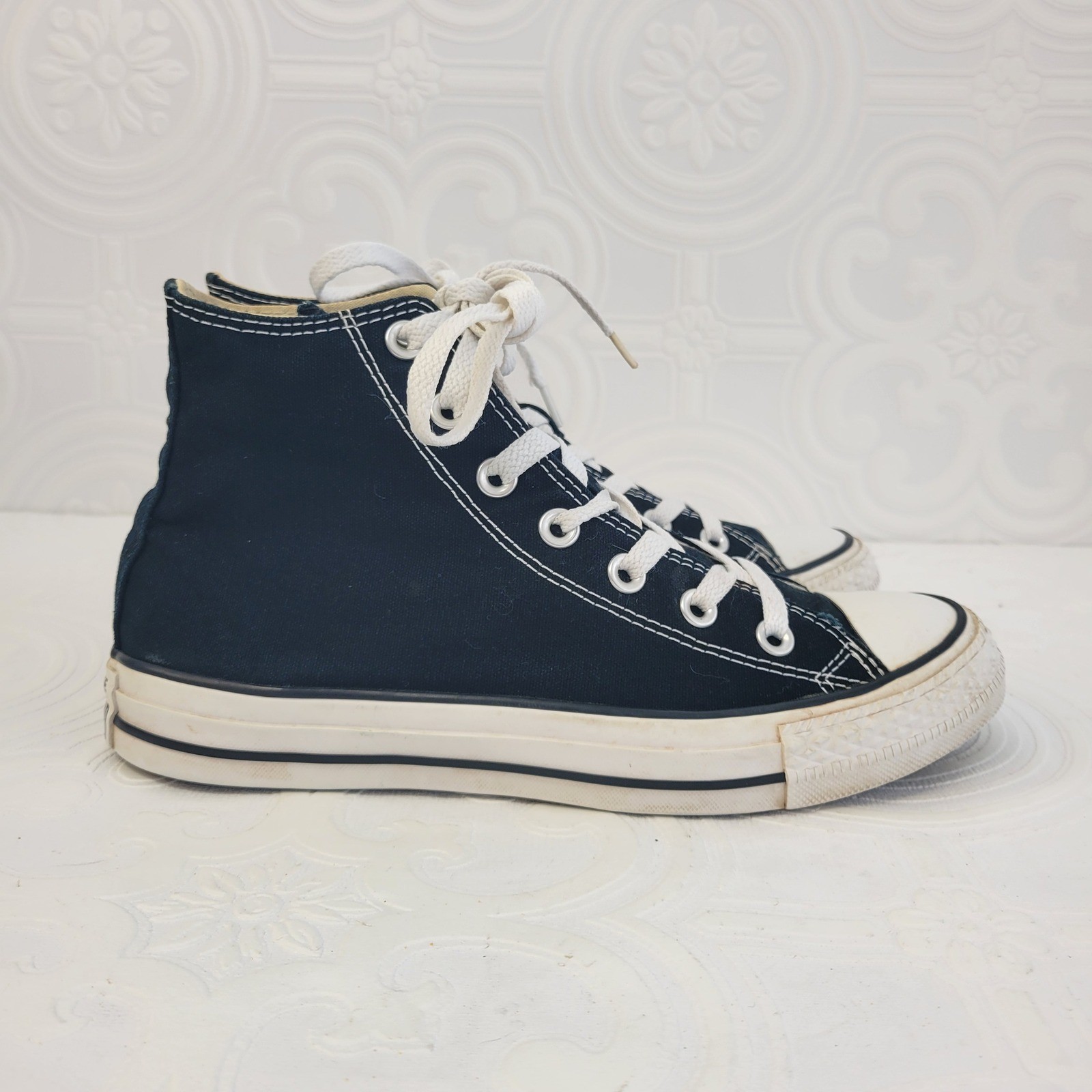 Converse Chuck Taylor All Star High Top Navy Blue Canvas Womens 8 Mens 6 thumbnail 5
