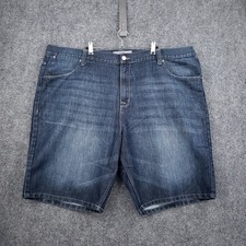 Pd c Denim Jean Shorts Mens 46 Blue Baggy Streetwear Y2K Dark Wash Bermuda