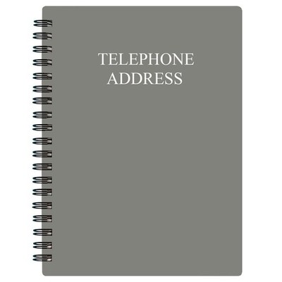 5x7 Inch Spiral Password Book w/ Tabs Password Organizer for Internet Telephone