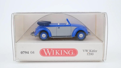 Wiking H0 079404 VW Escarabajo 1200 descapotable azul-plata | Condition: Gebraucht