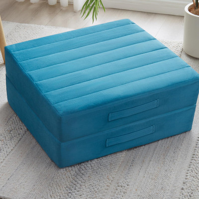 Jkmax 2 Pcs High Density Foam Floor Pillow - Upgraded Large Pillows Seating For