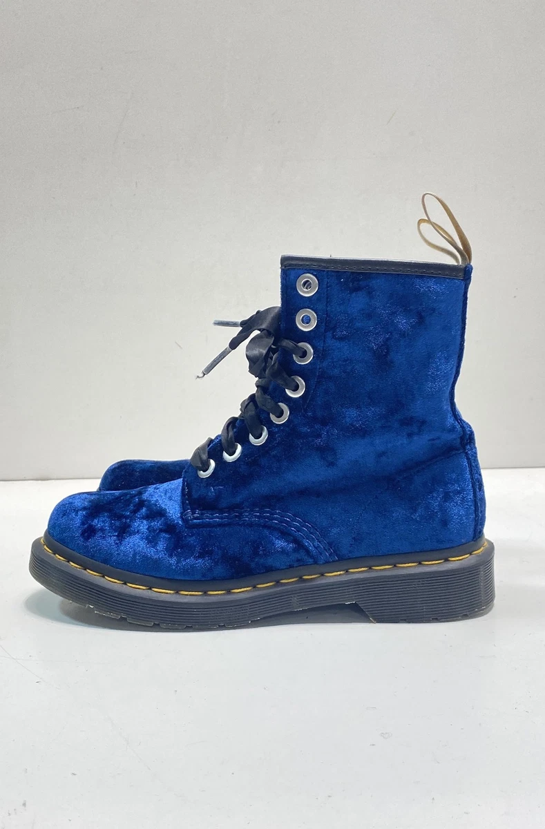Vintage Dr. Martens Suede Platform Shoes in Blue Size Men 10 Woman‎ 11 Dr. Martens Blue Shoes for Women for sale | eBay main image 2