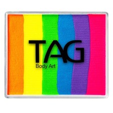TAG Face and Body Paint Split Cake 50g Neon Rainbow