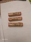 1955 (P) LINCOLN WHEAT CENT PENNY ROLL, 50 coins nice condition circulated
