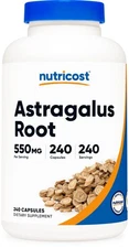 Nutricost Astragalus Capsules 550mg, 240 Capsules - Non-GMO and Gluten Free