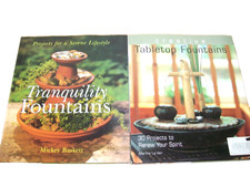 Lot of 2 Creative Tabletop  Tranquility Fountains Hardcover Books Projects Make