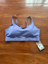 Nike Women's Indy Light-Support Padded Sports Bra Dusty Amethyst LARGE