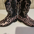 Old West Pink Cowboy Western Boots, Young Girl, Sz 13