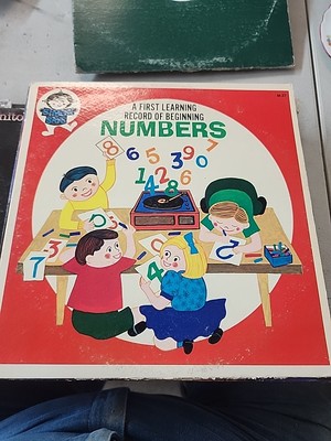 1962 ''A First Learning Record Of Beginning Numbers'' Children Songs Vtg Vinyl LP