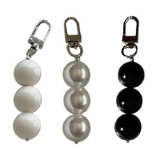 Colorful Bead Phone Chain Colorful Key Chain Acrylic Beaded Charm Women Keyring