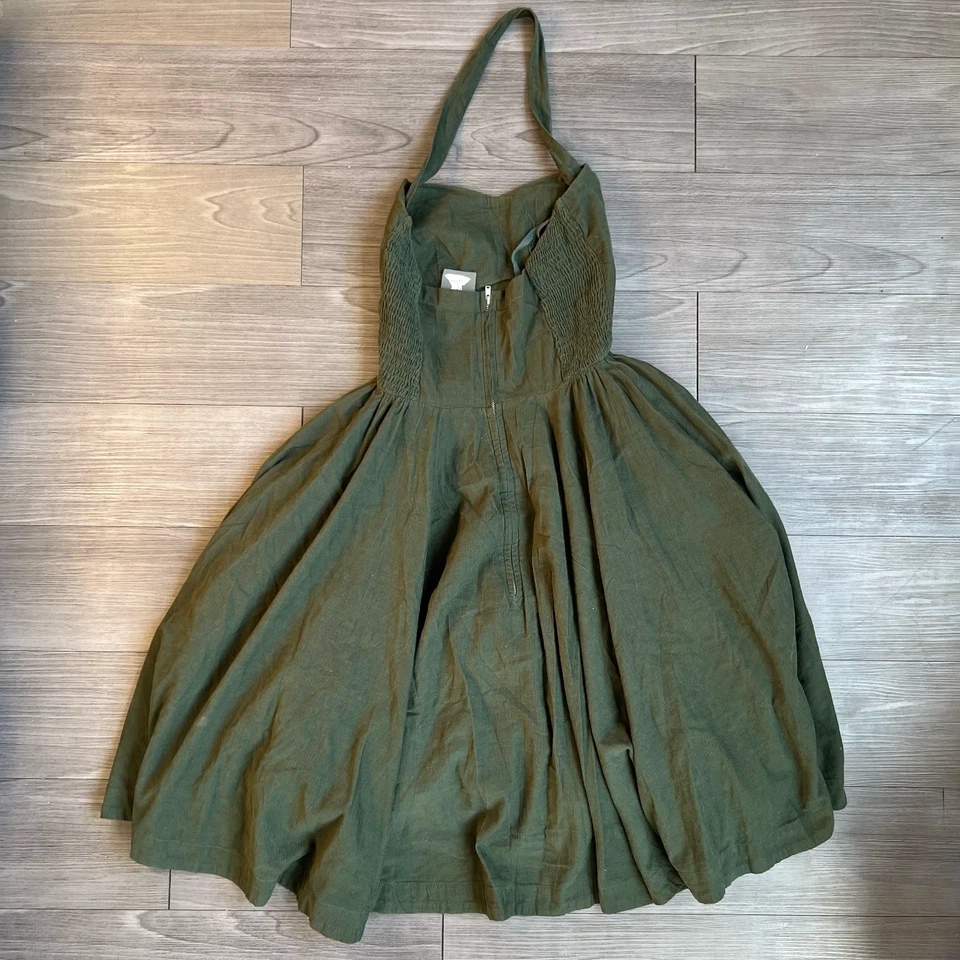 Vestido Anthropologie Niñas De Savoy Pana Rockabilly Vintage Halter Talla 4 Foto 4 de 4