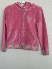 Juicy Couture Los Angeles Pink Children  s Zip Up Velour Hoodie Size 4T