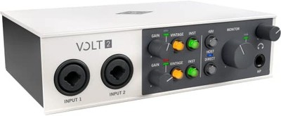 Universal Audio VOLT2 USB Audio Interface für Aufnahme, Podcasting und