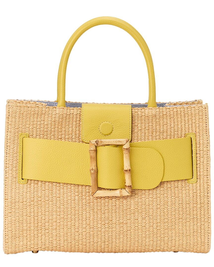 Женская соломенная сумка через плечо JMclaughlin Holland бежевого цвета Os 19090₽