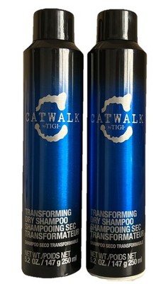 LOT OF 2 Tigi CATWALK TRANSFORMING DRY SHAMPOO SPRAY 5.2 OZ Each