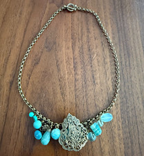 STEPHEN DWECK Multi Stone Bronze Swan Floral ...