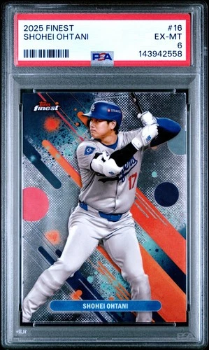 2025 Topps Finest #16 Shohei Ohtani PSA 6