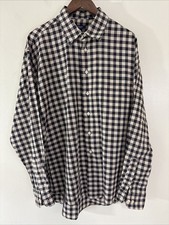 Burberry London Plaid Men's Shirt  Button Down Long Sleeve  XL  Cotton  USA