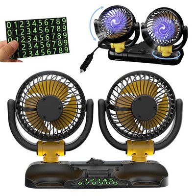 Doppellüfter Auto Ventilator Autoventilator 12V Lüfter KFZ Camping Caravan PKW