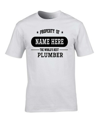 EIGENTUM DES WELTBESTEN KLEMPNERS - PERSONALISIERTES HERREN T-SHIRT GESCHENK