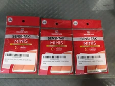 3 Walker Tape Sensi-Tak Double Sided Tape Tabs MINIS, 72 Tabs/36 Strips Each #67