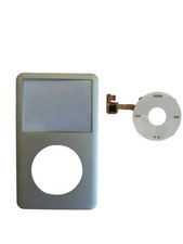 Silver Face Plate Clickwheel Button For Apple iPod Classic 6/7th Gen Replacement