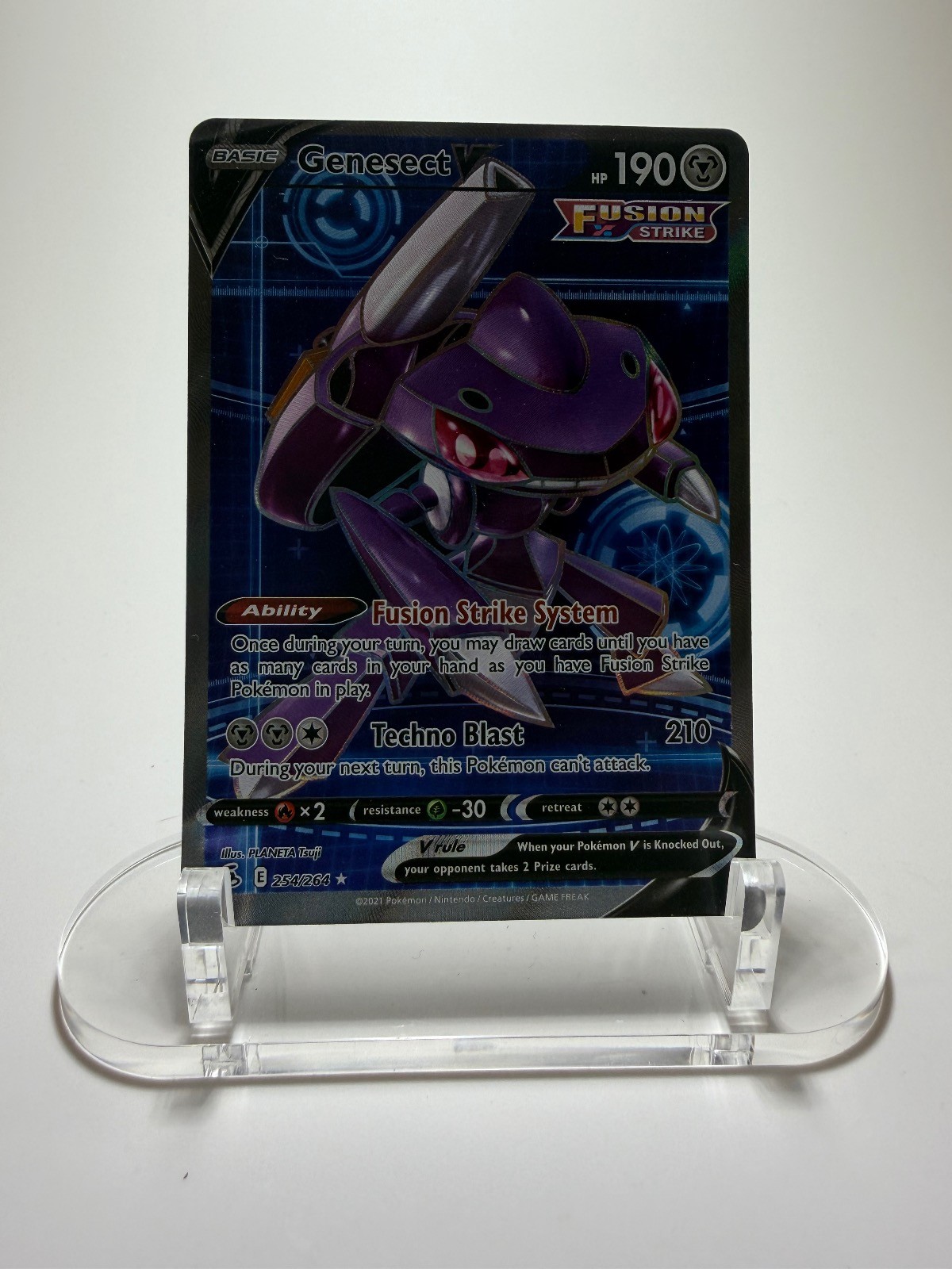 Genesect V 254/264 Ultra Rare Fusion Strike Pokemon Holo Near Mint