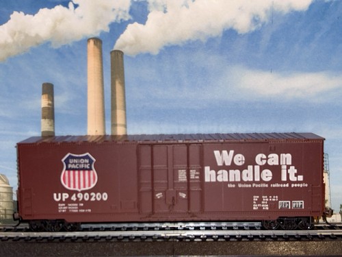 Coche de caja Hi-Cube HO Roundhouse Union Pacific UP 490200 50’ podemos manejarlo | Condition: Used