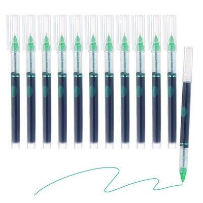 24 Pack 0.5mm Gel Pens Medium Point Quick Dry Rollerball Pen, Green