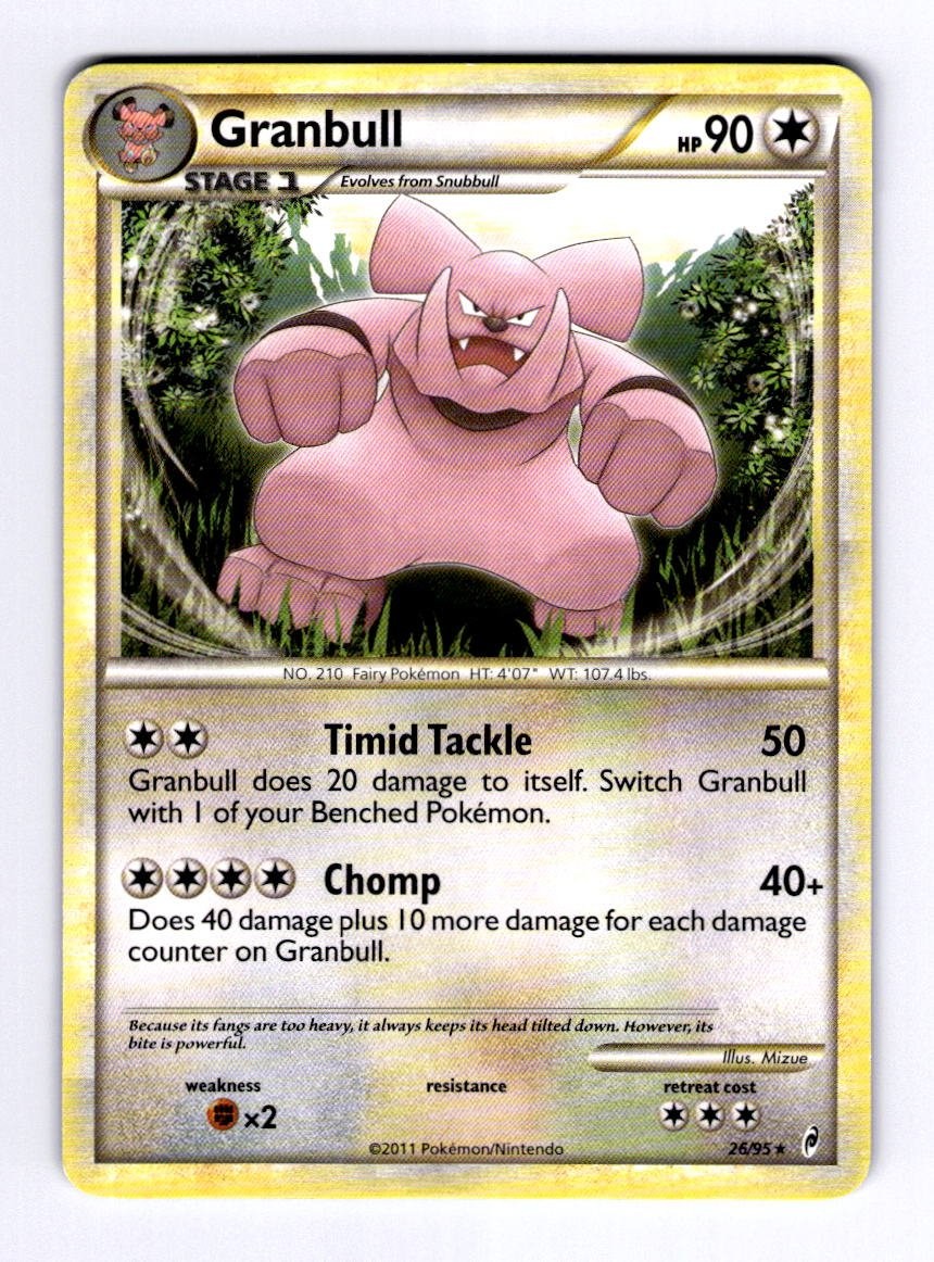 Granbull Call of Legends #26 (2011) Rare NM Pokemon