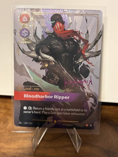 Pyke Overnumber Signature Legend Bloodharbor Ripper Riftbound Unleashed ...