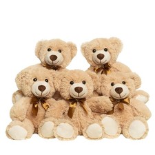 Teddy Bears Bulk 5 Packs 13.5 Inches Small Stuffed Bears Pack for Christmas V...