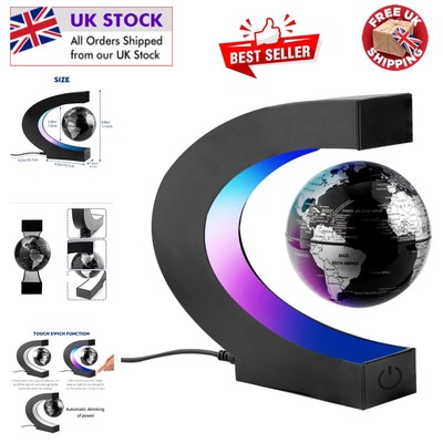 Eleganter magnetischer schwimmender Globus mit LED Farben - einzigartiges Geschenk für Zuhause/Büro