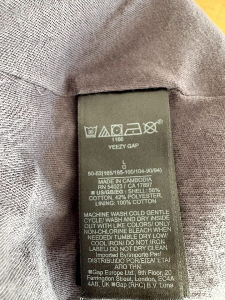 Yeezy Gap Logo Hoodie Dark Grey Size L – Excellent Condition - Bild 4 von 4