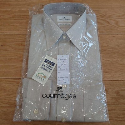 Courreges Beige Long Sleeve Shirt Size M