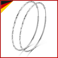 Creolen Ohrringe 925 Sterling Silber Kreis Endless FüR Damen Frauen