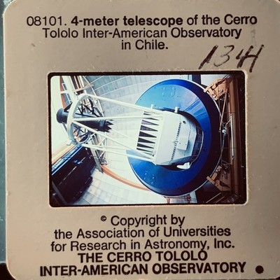 Vintage 35mm Slide Cerro Tololo 4-meter Telescope Chile Astronomy Research