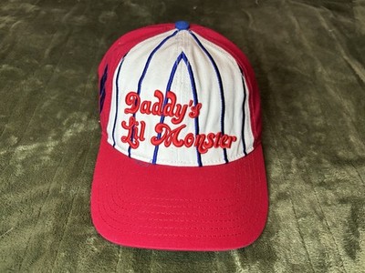 Suicide Squad Hat Red White Blue Pinstripe Strap Back Cap Daddy s Lil Monster
