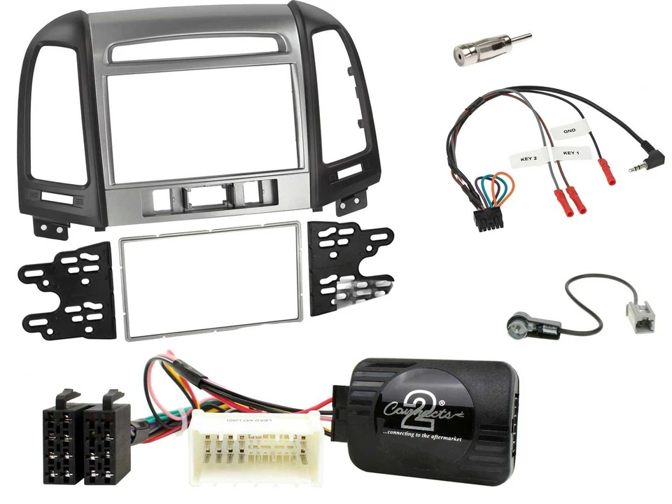 JVC DAB Bluetooth Lenkrad USB 2DIN Autoradio für Hyundai Santa Fe 3 Schalter 200 - Bild 3 von 4